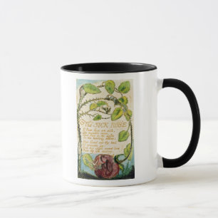 Caneca William Blake   o rosa doente, das canções de