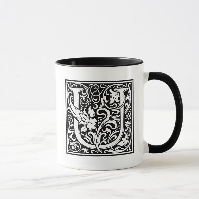 Caneca William Morris Alphabet "U" (Direita)