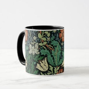 Caneca William Morris Compton Floral Art Nouveau Pattern