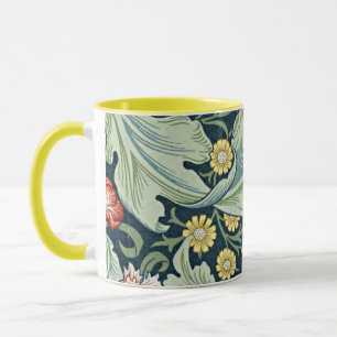 Caneca William Morris - design floral vintage Leicester