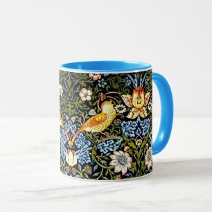 Caneca William Morris design, Strawberry Thief