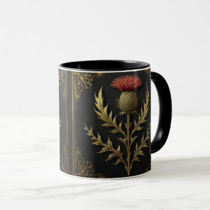 Caneca William Morris Espinho escocês floral vintage 