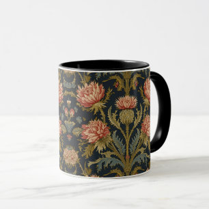 Caneca William Morris Espinho escocês floral vintage