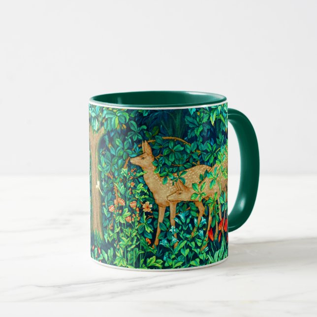 Caneca William Morris Forest Deer Impressão (Frente Esquerda)