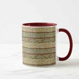 Caneca William Morris John Dearle Tela bordada