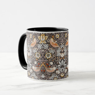 Caneca William Morris Morango Furtado Carvão Ocre