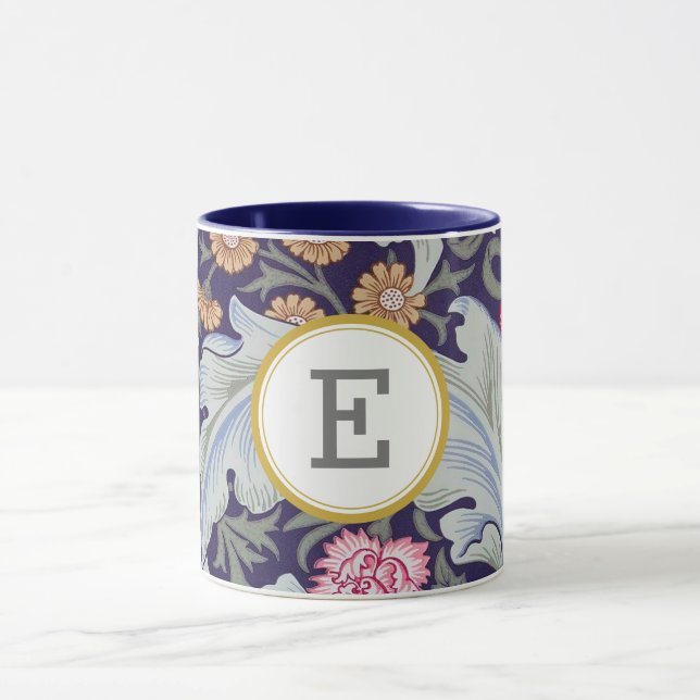 Caneca William Morris PERSONALIZADO INICIAL (Centro)