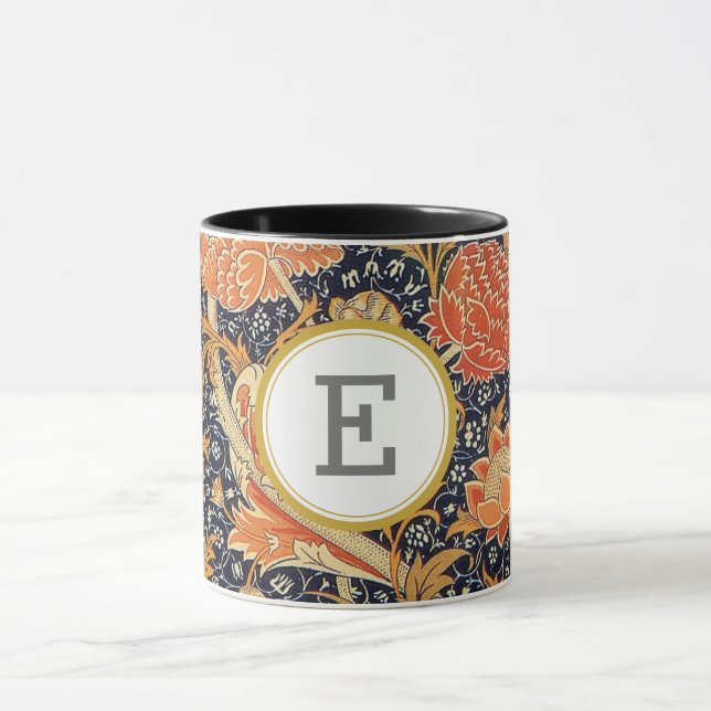 Caneca William Morris PERSONALIZADO INICIAL (Centro)