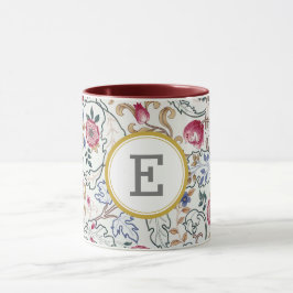 Caneca William Morris PERSONALIZADO INICIAL