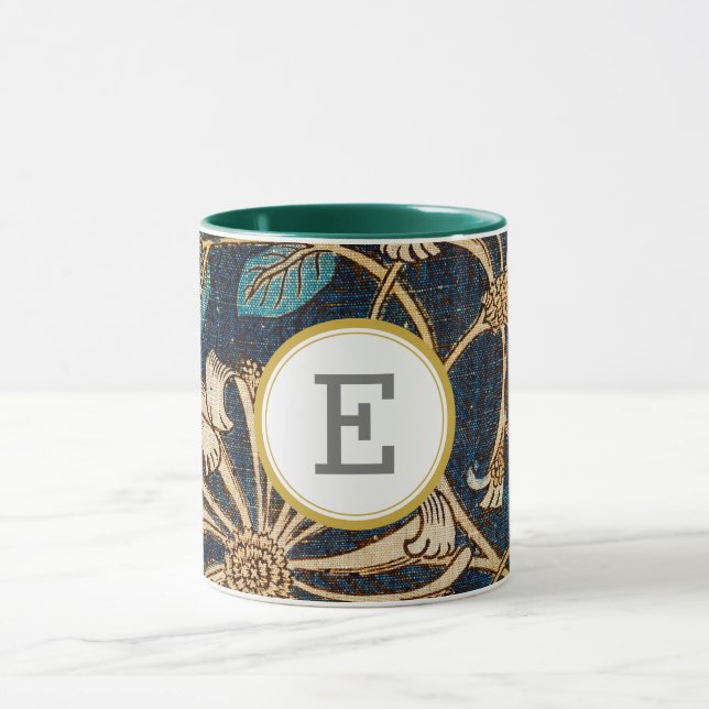 Caneca William Morris PERSONALIZADO INICIAL (Centro)