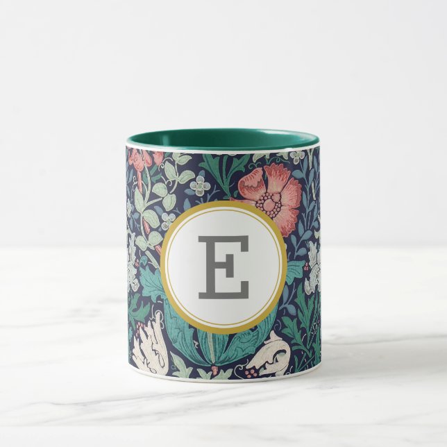 Caneca William Morris PERSONALIZADO INICIAL (Centro)