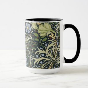 Caneca William Morris Seaweed Pattern Floral Vintage Art