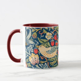 Caneca William Morris Strawberry Thief Design