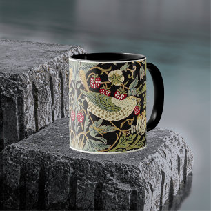 Caneca William Morris Strawberry Thief Patterno Têxtil