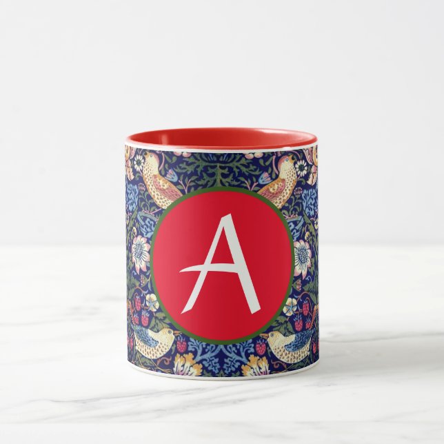 Caneca William Morris STRAWBERRY THIEF PERSONALIZADO MUG  (Centro)