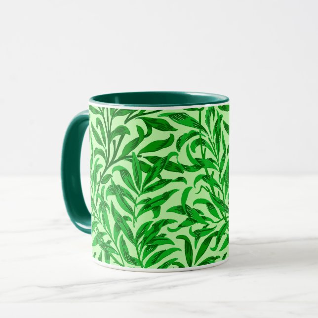 Caneca William Morris Willow Bough, Emerald Green  (Frente Esquerda)