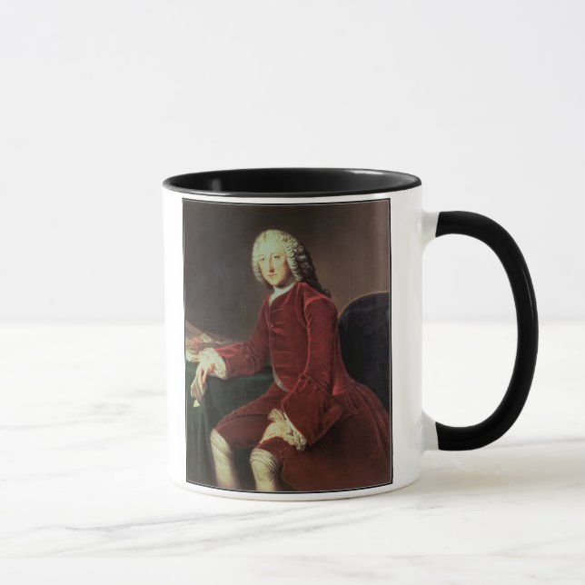 Caneca William Pitt a "pessoa idosa", mais tarde ø conde (Direita)
