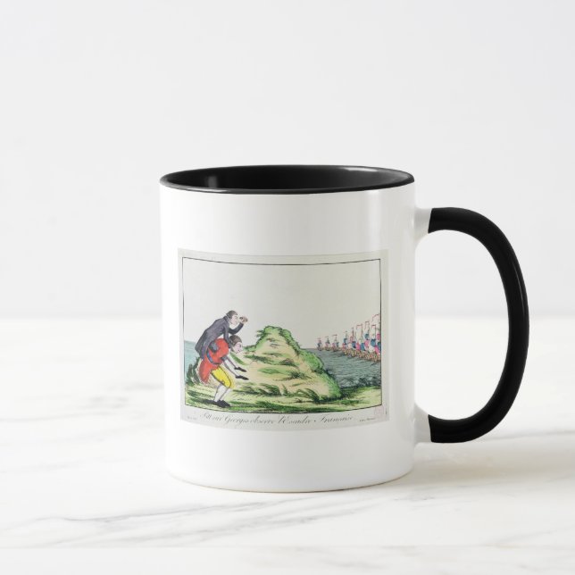 Caneca William Pitt observando o esquadrão francês (Direita)