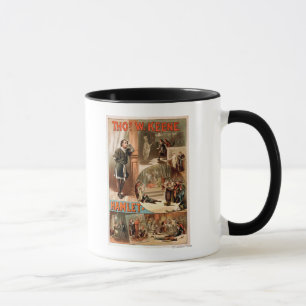 Caneca William Shakespeare "Hamlet" Poster de Teatro