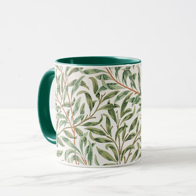 Caneca Willow Pattern, William Morris Coffee Mug (Frente Esquerda)