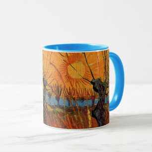 Caneca Willows no Sunset por Vincent van Gogh