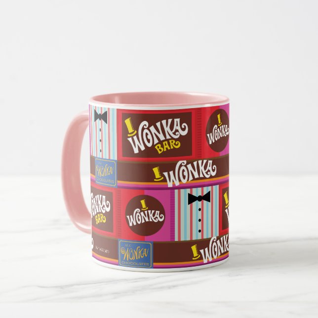 Caneca Willy Wonka Candy Pattern (Frente Esquerda)