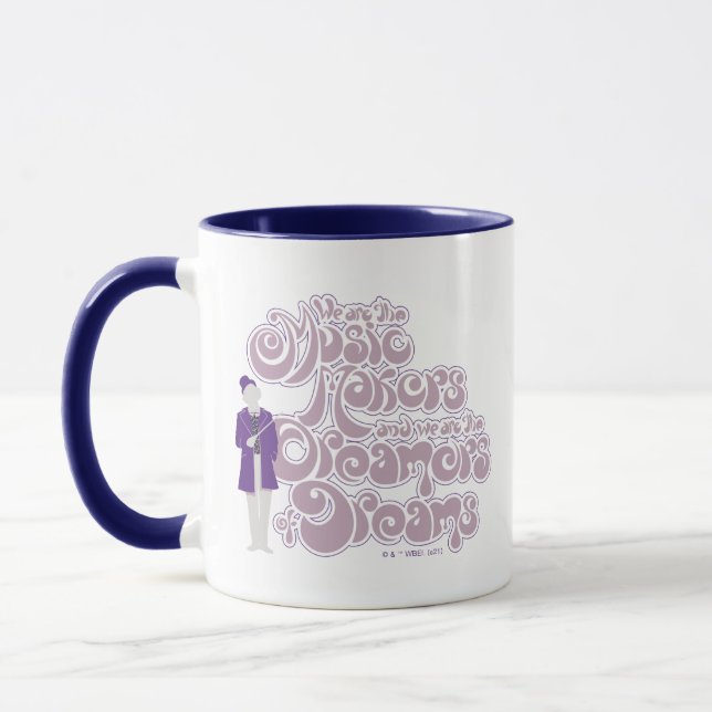 Caneca Willy Wonka - Criadores de Música, Sonhadores de S (Esquerda)