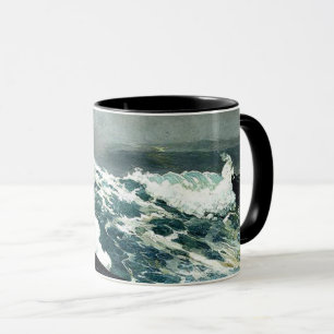 Caneca Winslow Homer - Noreaster, famosa pintura,