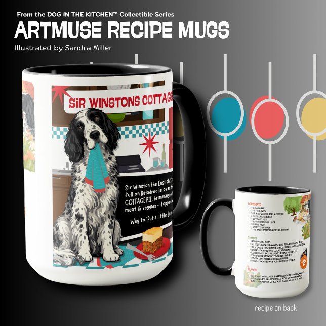 Caneca WINSTONS COTTAGE PIE  Art Muse Recipe  (Criador carregado)
