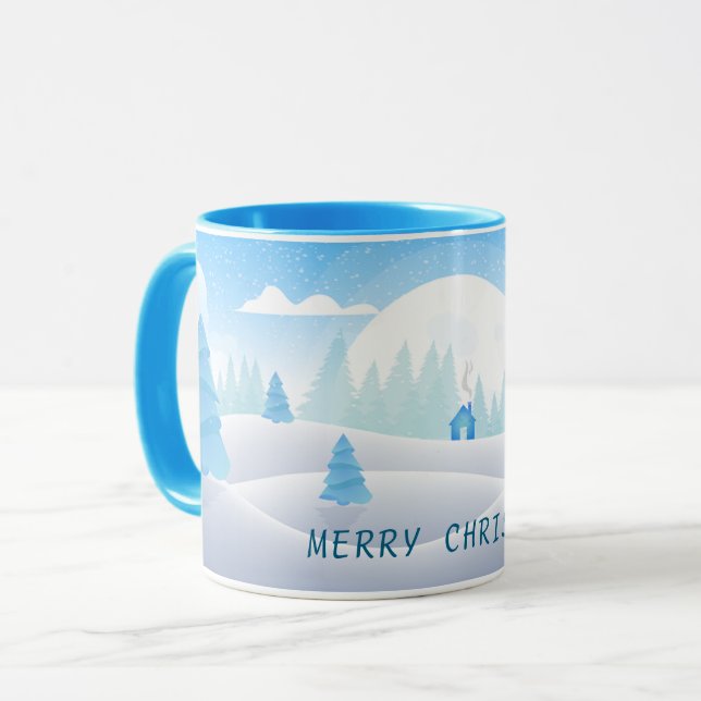 Caneca Winter Themed Feliz Natal Combo Mug (Frente Esquerda)