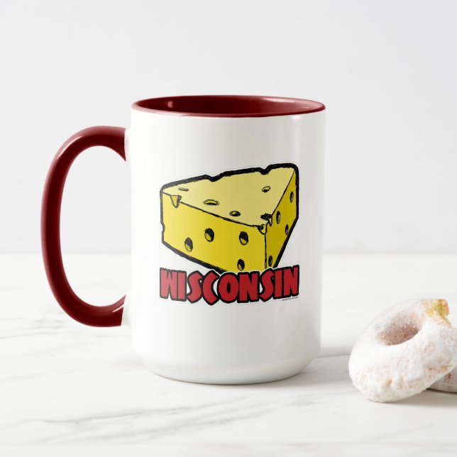 Caneca Wisconsin Cheese Wedge (Com Donut)