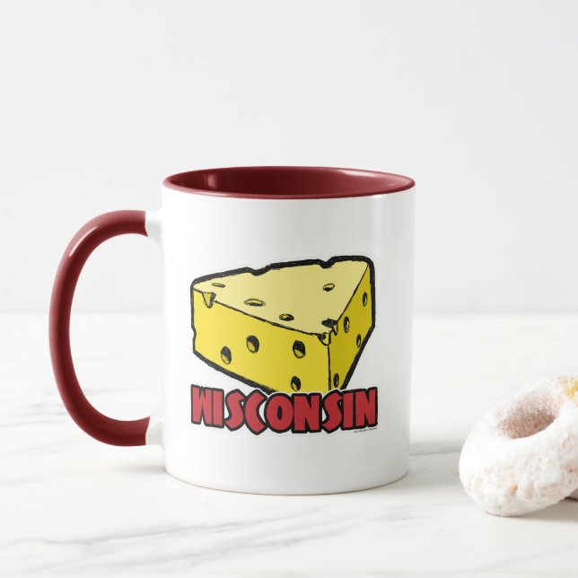Caneca Wisconsin Cheese Wedge (Com Donut)