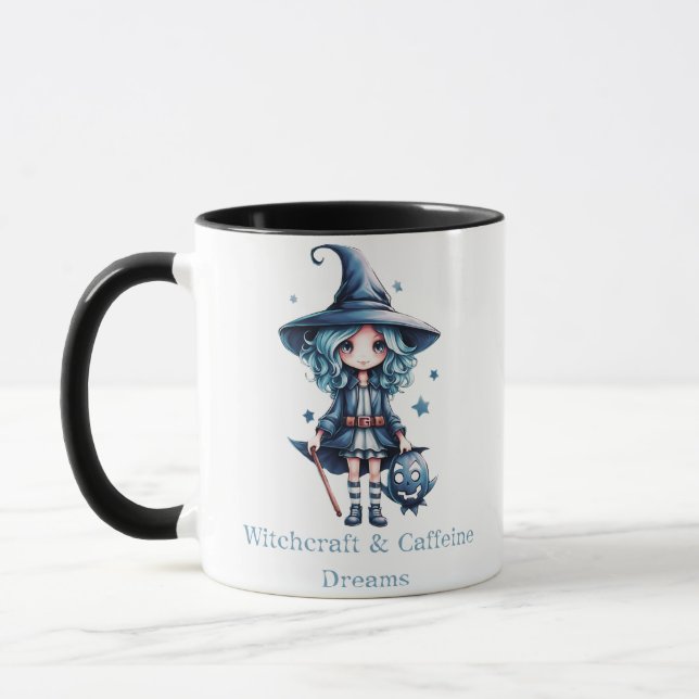 Caneca Witchcraft e Caffeine Dreams Witeen Halloween Mug (Esquerda)