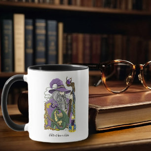 Caneca Wizard Dragon Fantasy Purple