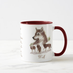 Caneca Wolf Animal Totem