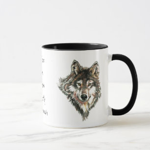 Caneca Wolf Code Cote, Wolves Animal