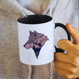 Caneca Wolf e Mountain Mug