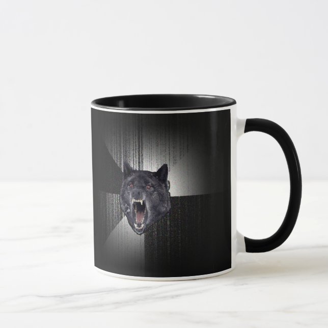 Caneca Wolf Meme Insano (Direita)