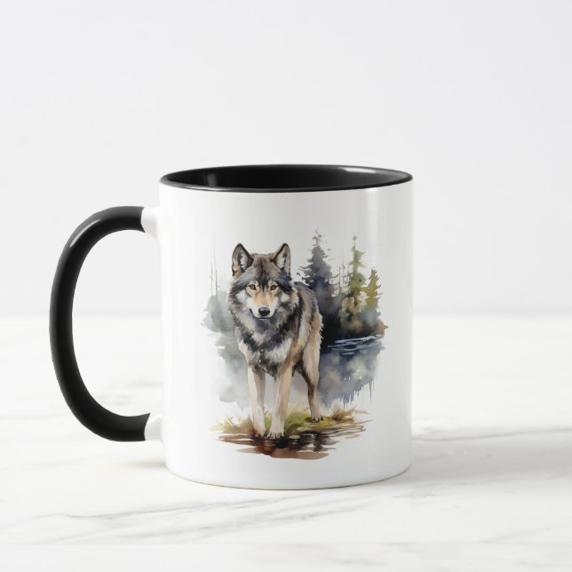 Caneca Wolf Mug Nativo Americano (Esquerda)