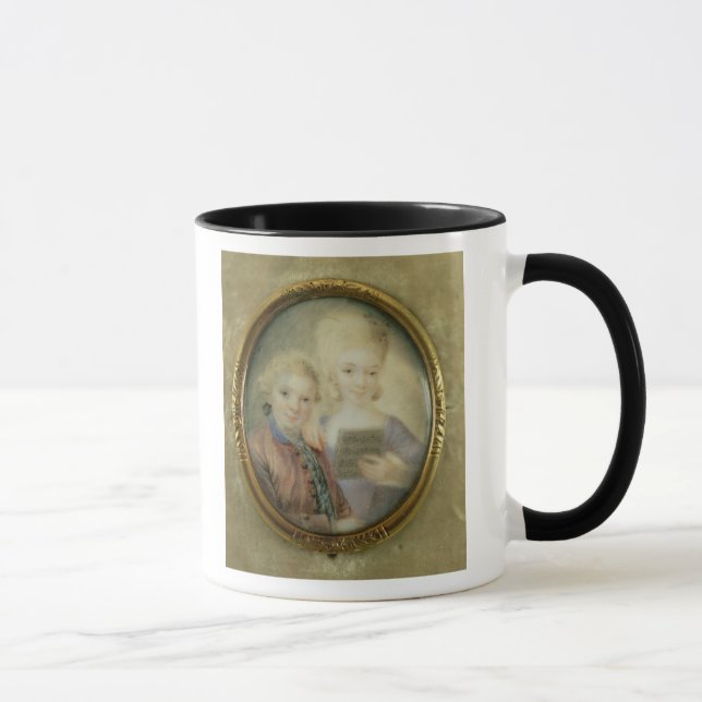 Caneca Wolfgang Amadeus Mozart e sua irmã (Direita)