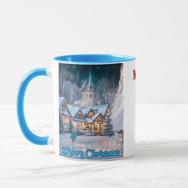 Caneca Wonderland de inverno: (Esquerda)