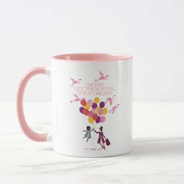 Caneca Wonka "Nunca Deixe Que Roubem Seus Sonhos" (Esquerda)
