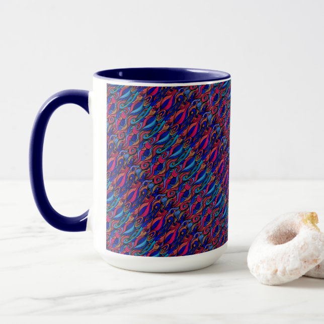 Caneca Wool Topped paisley (Com Donut)