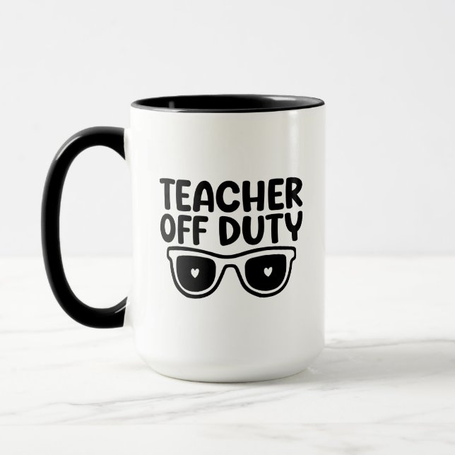 Caneca Wordart Professor Fora de Serviço (Esquerda)