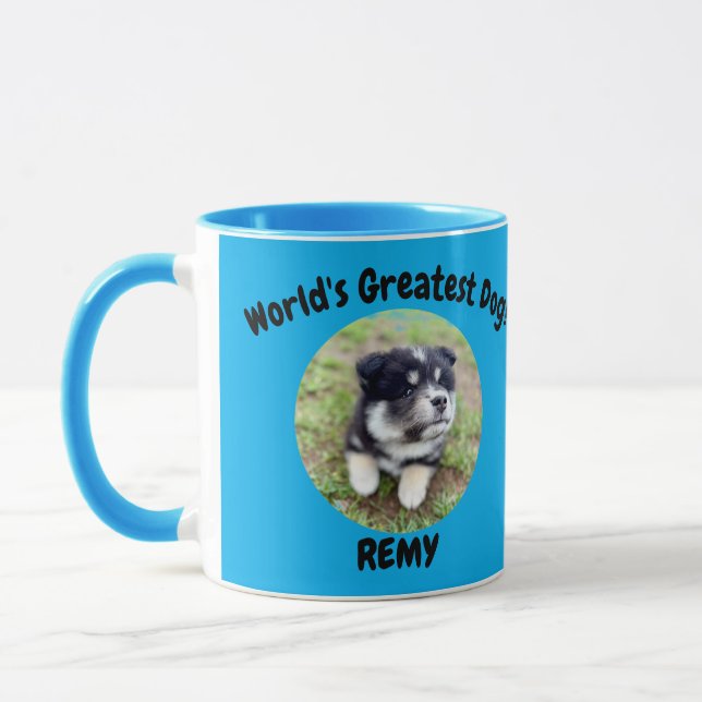 Caneca World’s Greatest Pet Custom Photo & Name Gift Mug (Esquerda)