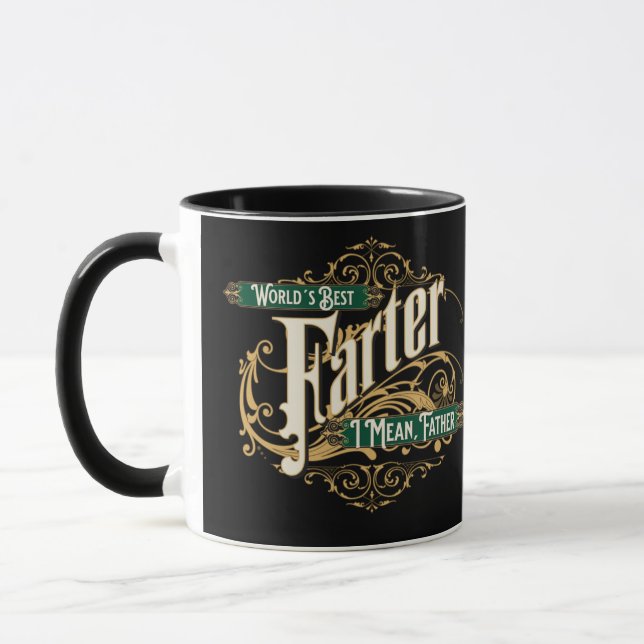 Caneca World's Best Farter  - Father's Gift Idea (Esquerda)