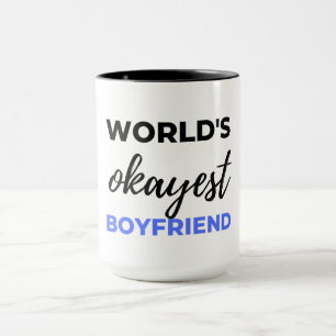 Caneca World's Okayest Boyfriend Black