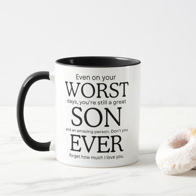 Caneca Worst Son Ever (Com Donut)