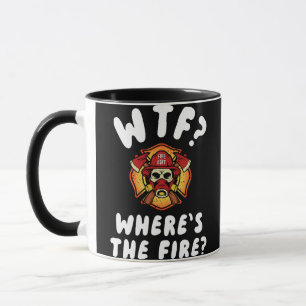 Caneca WTF Onde está o Bombeiro