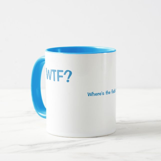 Caneca WTF? Where's the Fish? (Frente Esquerda)